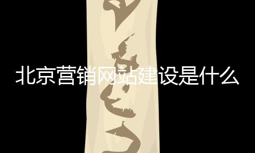 北京营销网站建设是什么_(北京营销网站建设是什么工作)