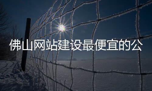 佛山网站建设最便宜的公司_(佛山网站建设最便宜的公司是哪个)